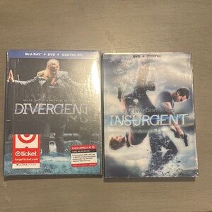 Divergent & Insurgent Blu-ray DVD Set Sealed